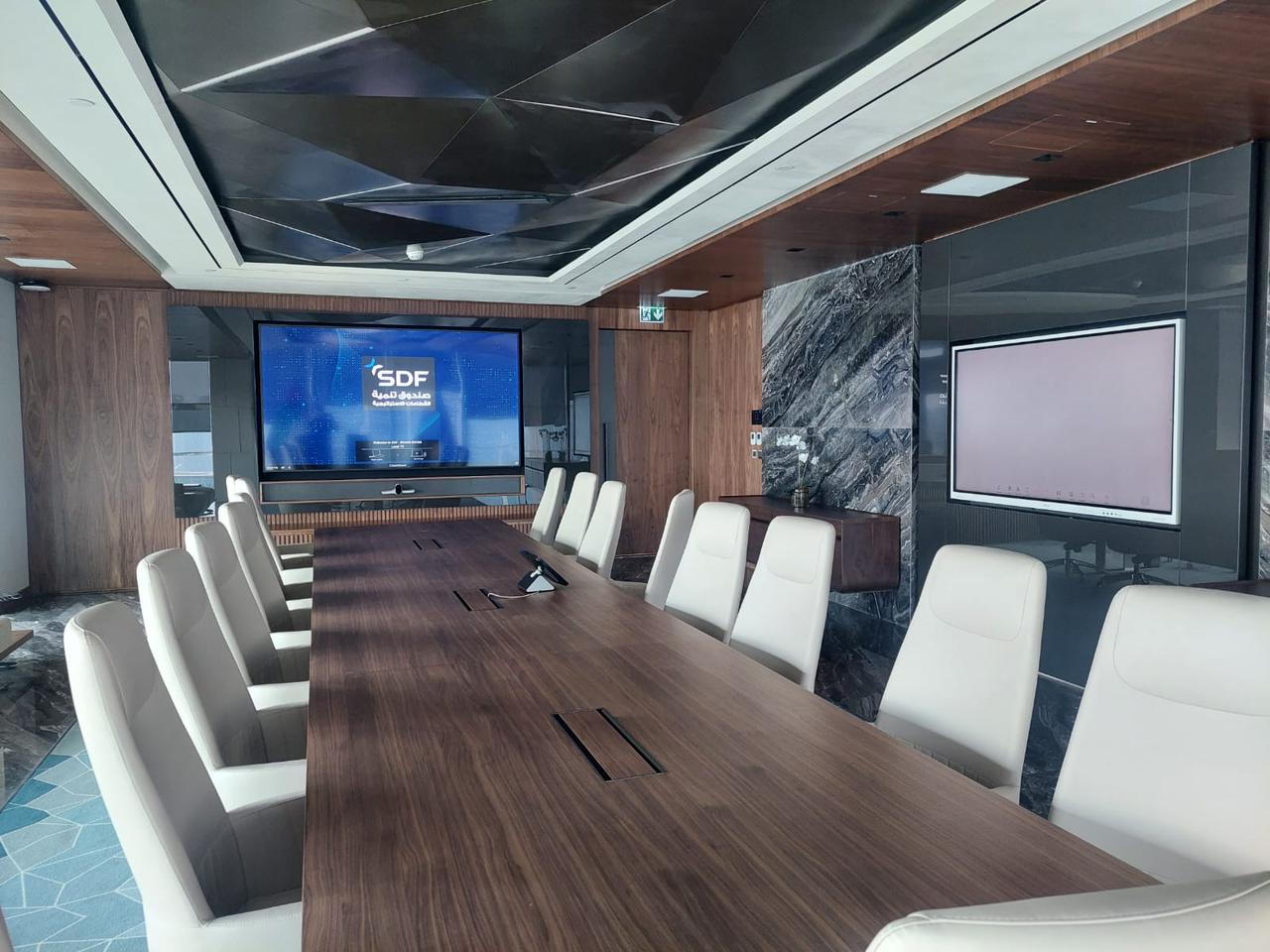 Dual-Screen Boardroom